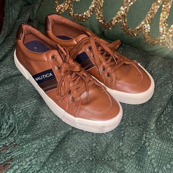 Nautica Other - Nautica Garrison Casual Brown Sneakers Men's size 7.5